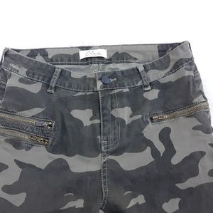 Elan camo print moto jeggings